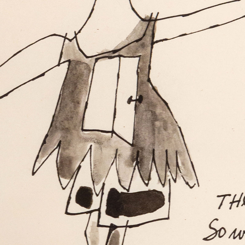 Andy Warhol, Off To Town, Drawing, 1956, Caviar20 Unique Original