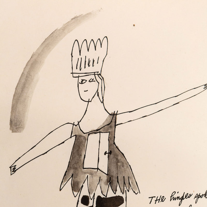 Andy Warhol, Off To Town, Drawing, 1956, Caviar20 Unique Original