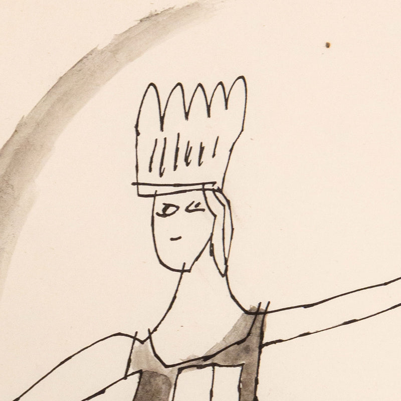Andy Warhol, Off To Town, Drawing, 1956, Caviar20 Unique Original