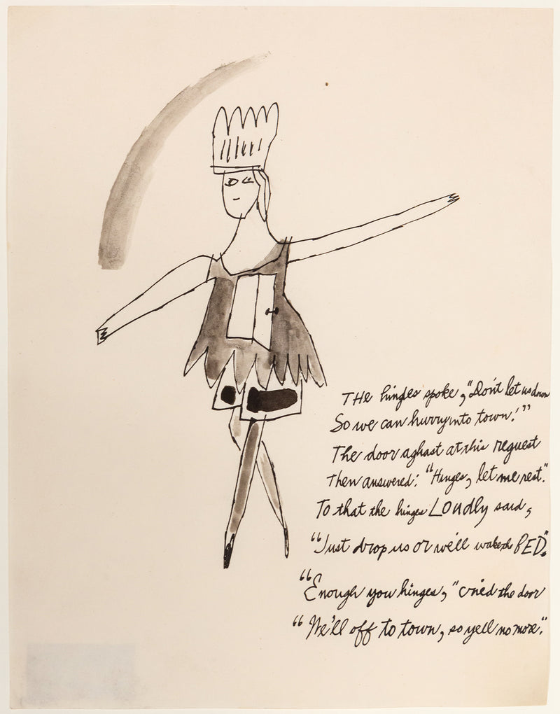 Andy Warhol, Off To Town, Drawing, 1956, Caviar20 Unique Original
