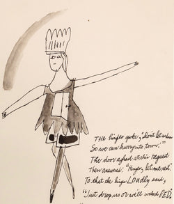 Andy Warhol, Off To Town, Drawing, 1956, Caviar20 Unique Original