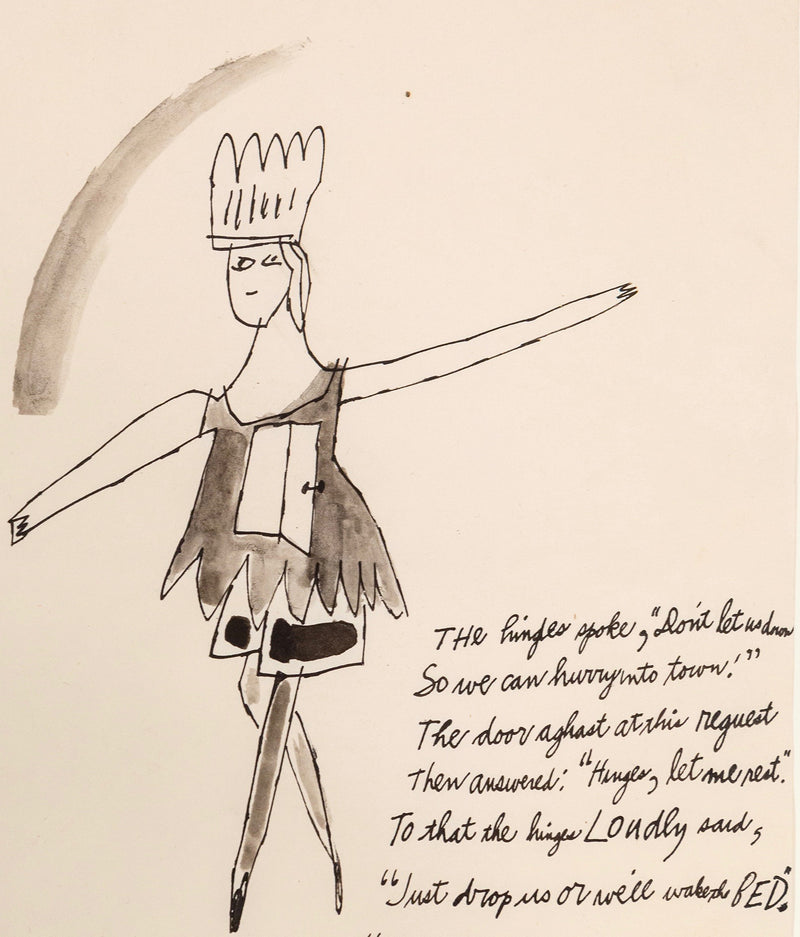 Andy Warhol, Off To Town, Drawing, 1956, Caviar20 Unique Original