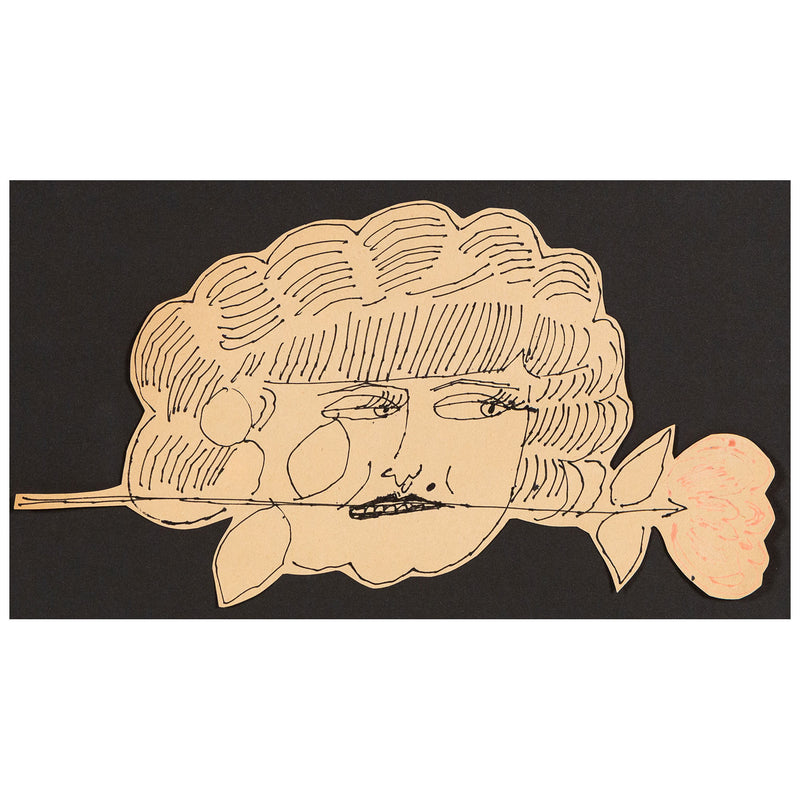 Andy Warhol, Hermione Gingold, Drawing, 1953, Caviar20, Unique Original