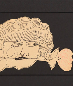 Andy Warhol, Hermione Gingold, Drawing, 1953, Caviar20, Unique Original