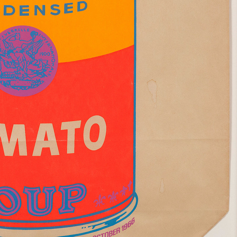 ANDY WARHOL "SOUP CAN BAG" SILKSCREEN, 1966