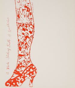 Andy Warhol original artwork for sale, Stocking Full of Wishes, Offset Lithograph, 1955, Caviar20