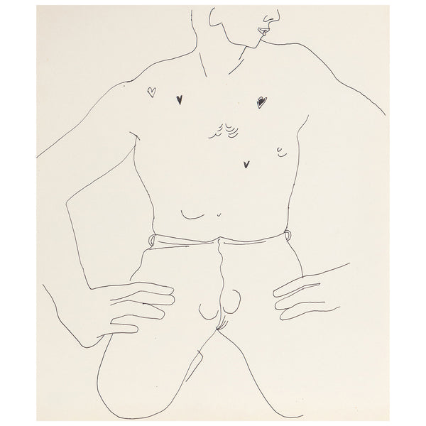 Andy Warhol, Tough Torso, Drawing, 1955, Caviar20