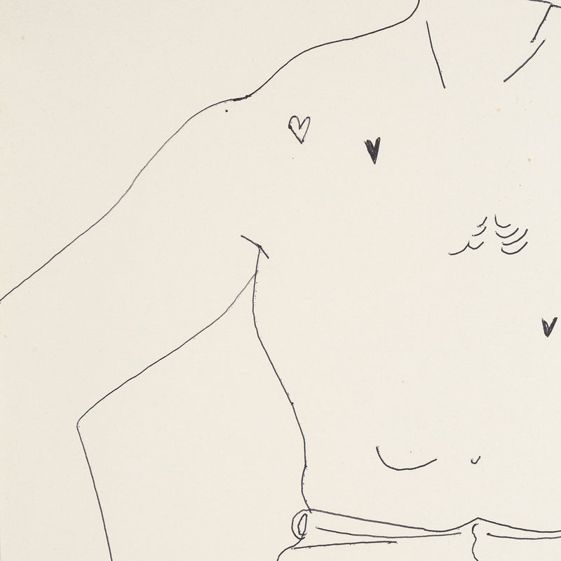 Andy Warhol, Tough Torso, Drawing, 1955, Caviar20