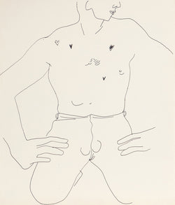 Andy Warhol, Tough Torso, Drawing, 1955, Caviar20
