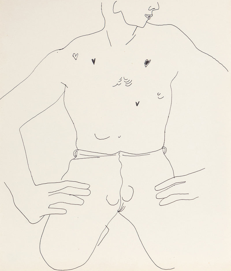 Andy Warhol, Tough Torso, Drawing, 1955, Caviar20