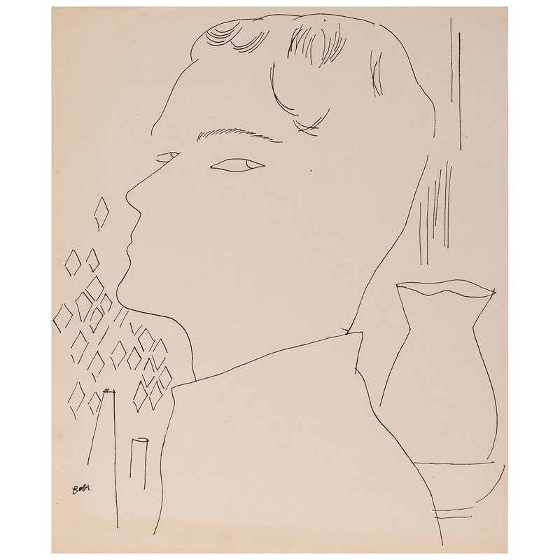 ANDY WARHOL "BOB" DRAWING, 1955