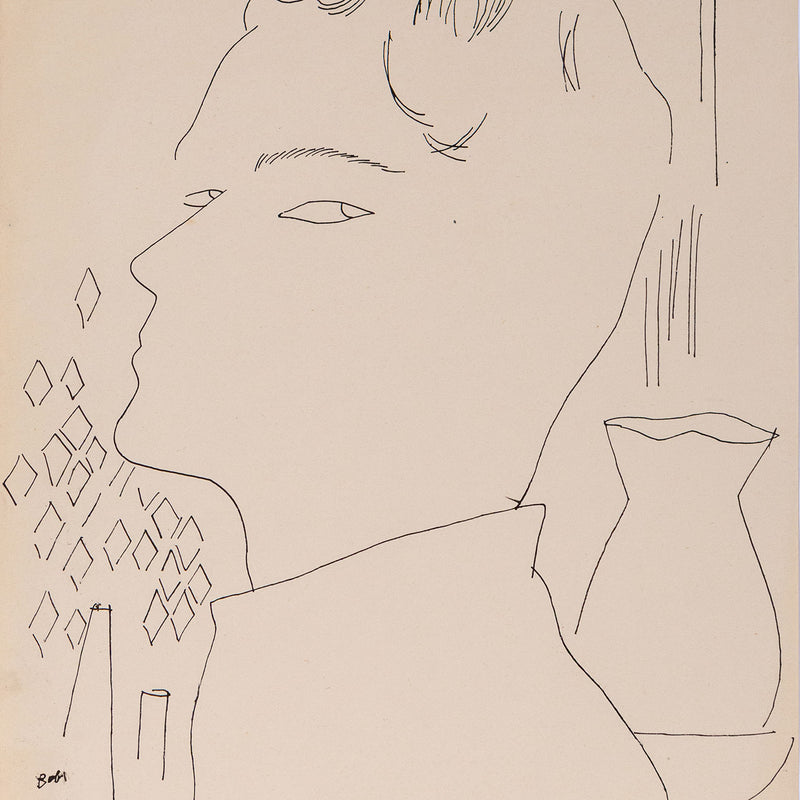 ANDY WARHOL "BOB" DRAWING, 1955