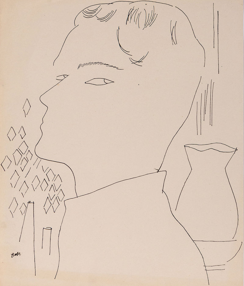 ANDY WARHOL "BOB" DRAWING, 1955