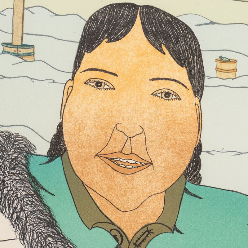 ANNIE POOTOOGOOK "A FRIEND'S VISIT", 2005