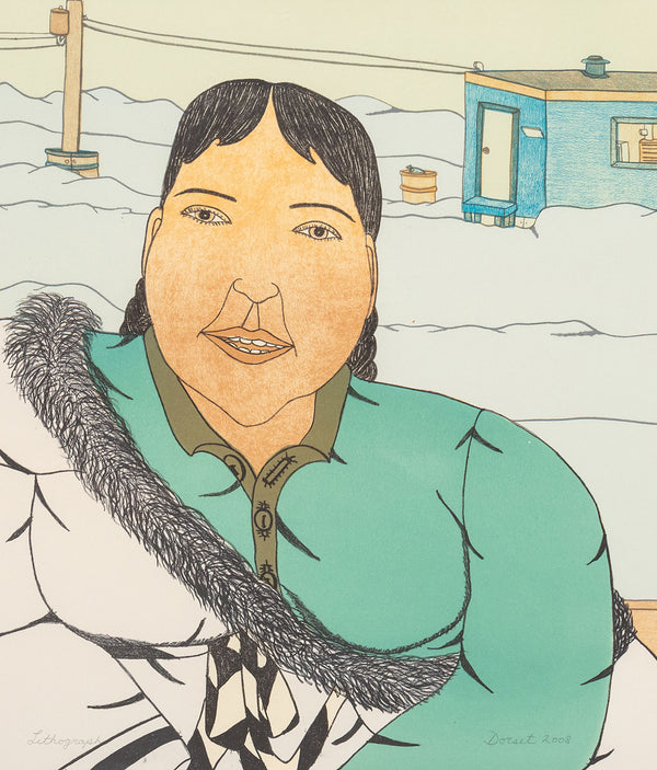 ANNIE POOTOOGOOK "A FRIEND'S VISIT", 2005