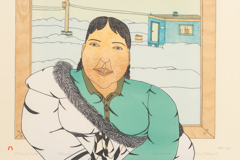 ANNIE POOTOOGOOK "A FRIEND'S VISIT", 2005