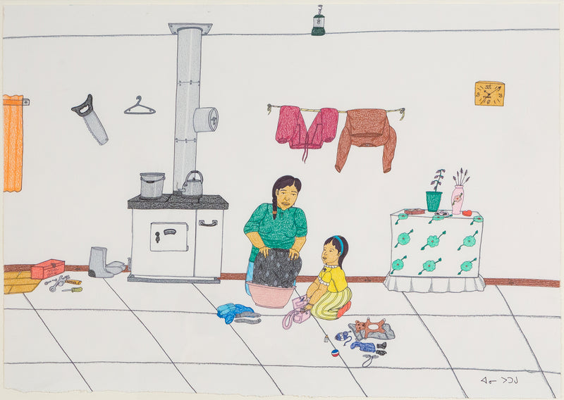 Annie Pootoogook, My Mother and I, 2006, Caviar20