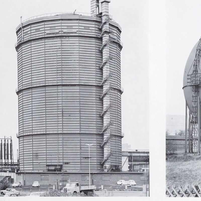 Bernd & Hilla Becher, Vier Gasometer, Offset lithograph, 1973