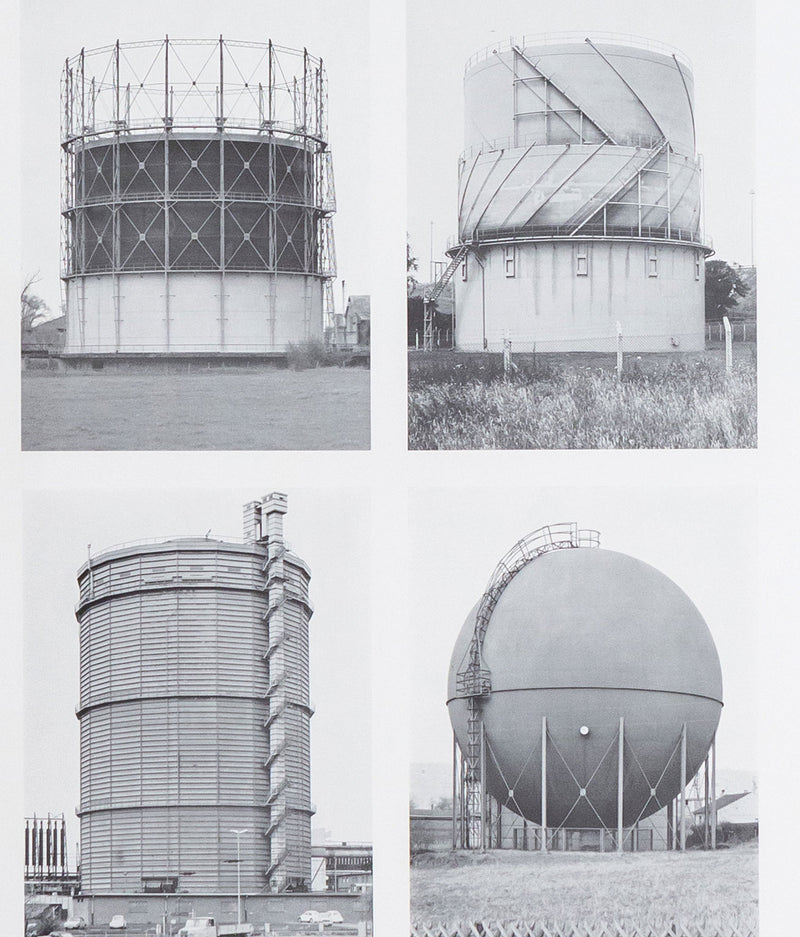 Bernd & Hilla Becher, Vier Gasometer, Offset lithograph, 1973