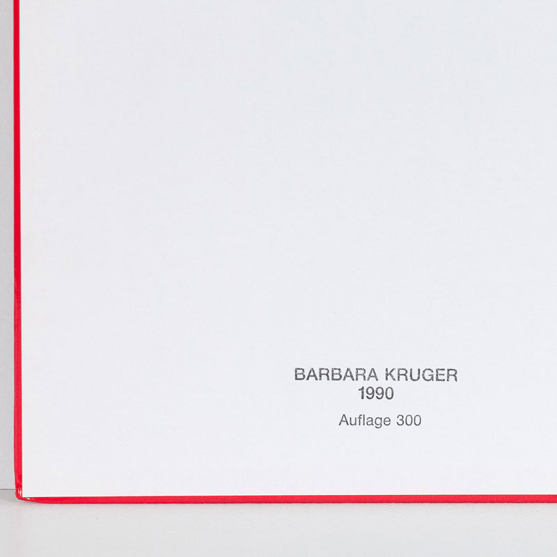 BARBARA KRUGER "DEIN KÖRPER IST EIN SCHLACHTFELD", 1990.