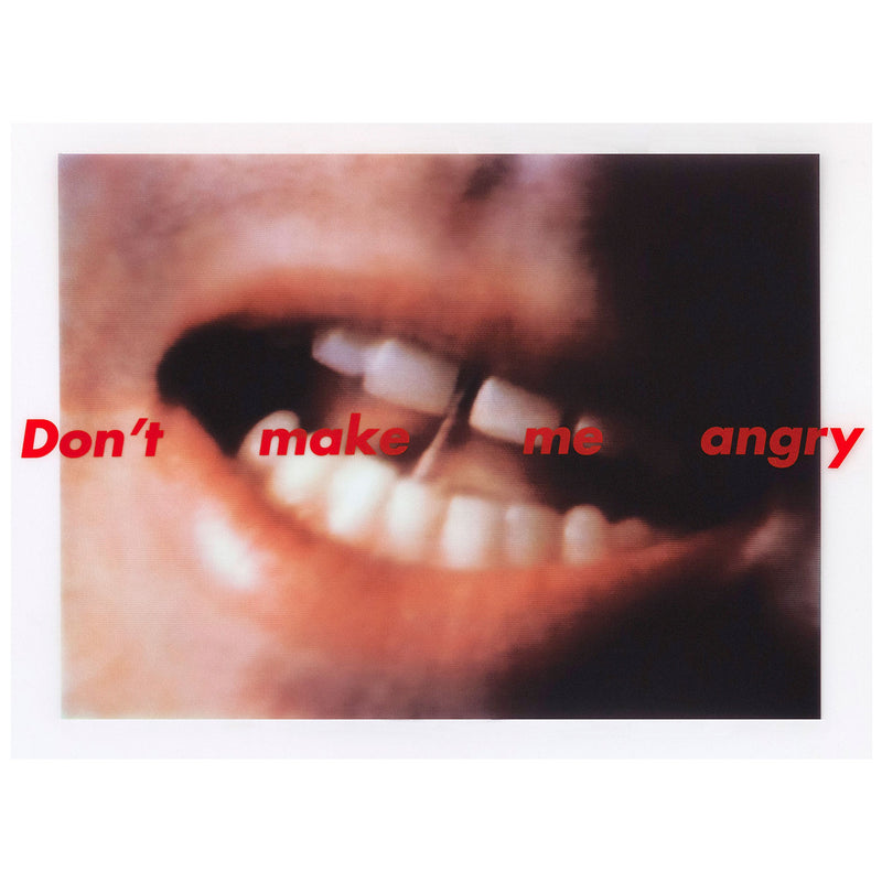 Caviar20 Barbara Kruger Don't Make Me Angry multiples art