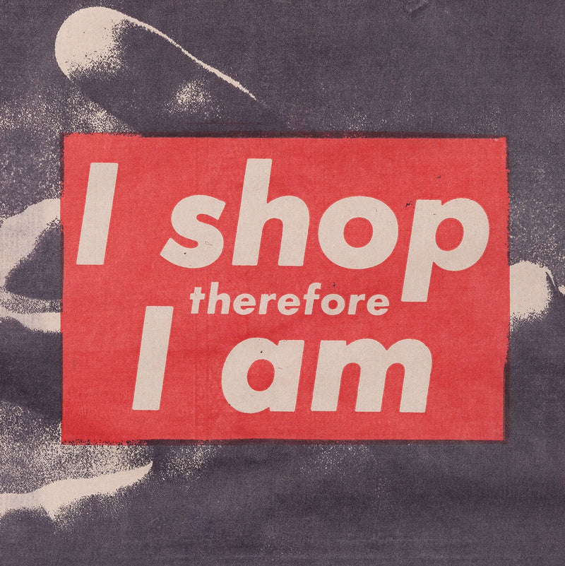 Barbara Kruger multiples I shop therefore I am bag Caviar20