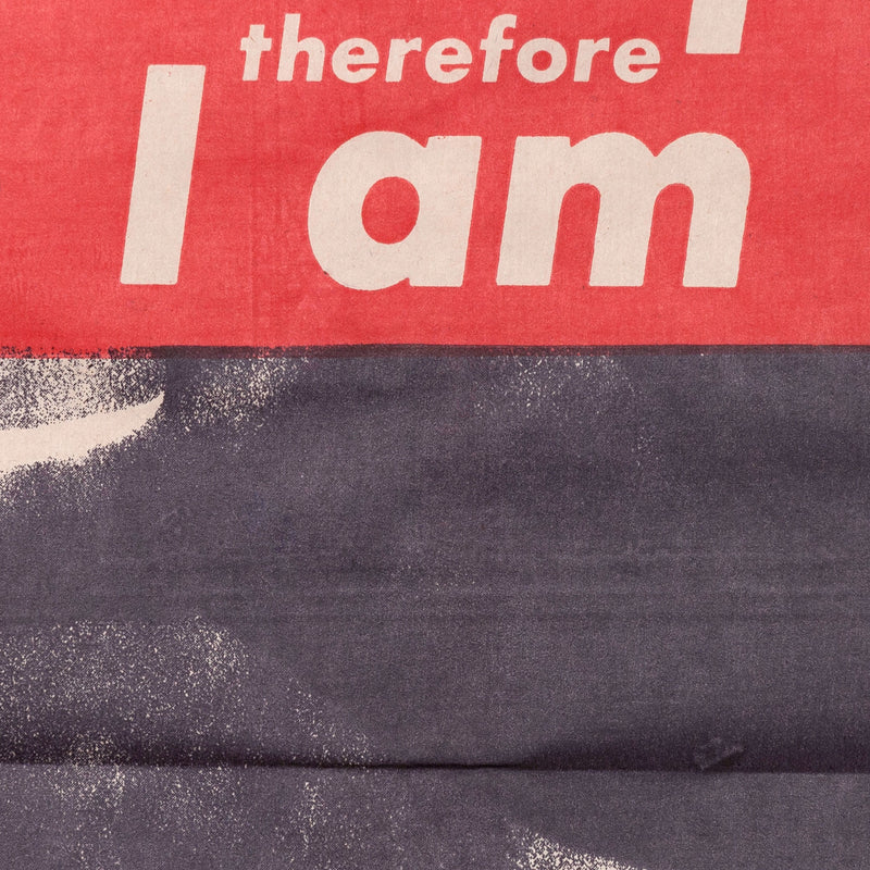 BARBARA KRUGER "I SHOP THEREFORE" MULTIPLE BLK, 1990