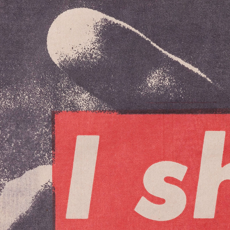 BARBARA KRUGER "I SHOP THEREFORE" MULTIPLE BLK, 1990