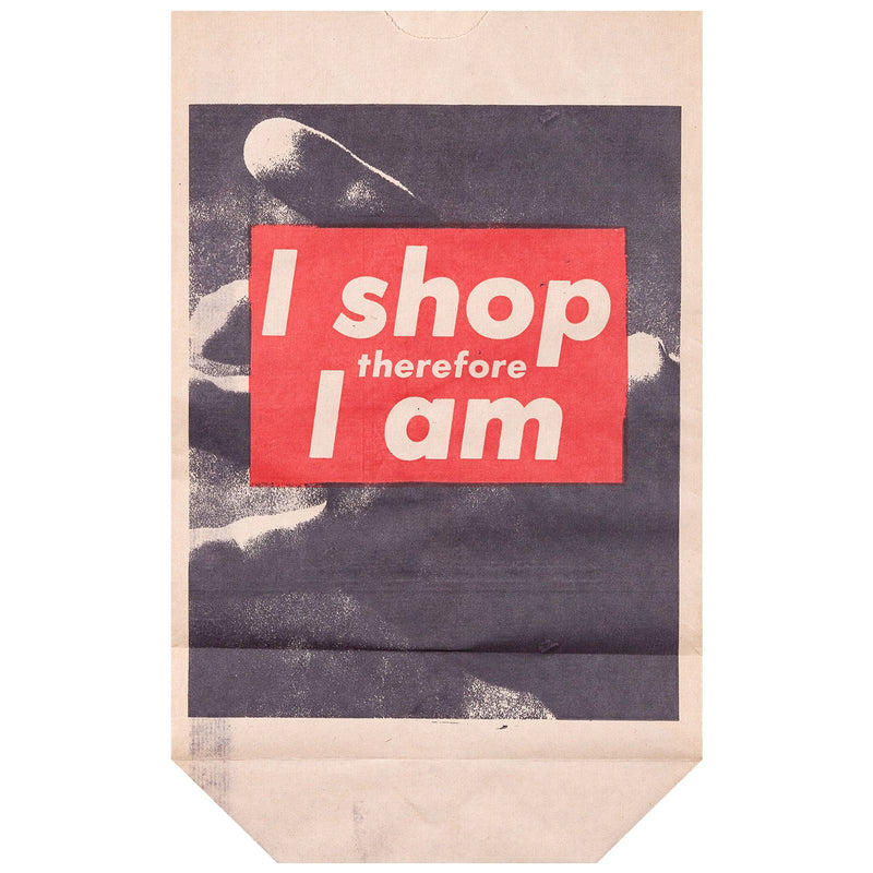 Barbara Kruger multiples I shop therefore I am bag Caviar20