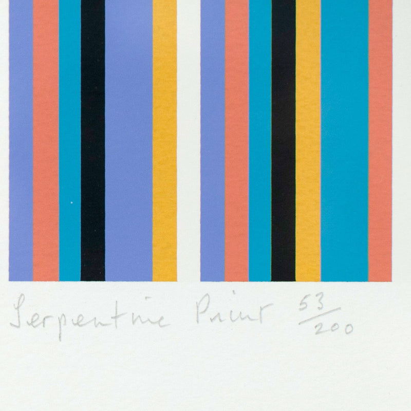 BRIDGET RILEY "SERPENTINE" SCREENPRINT, 1999