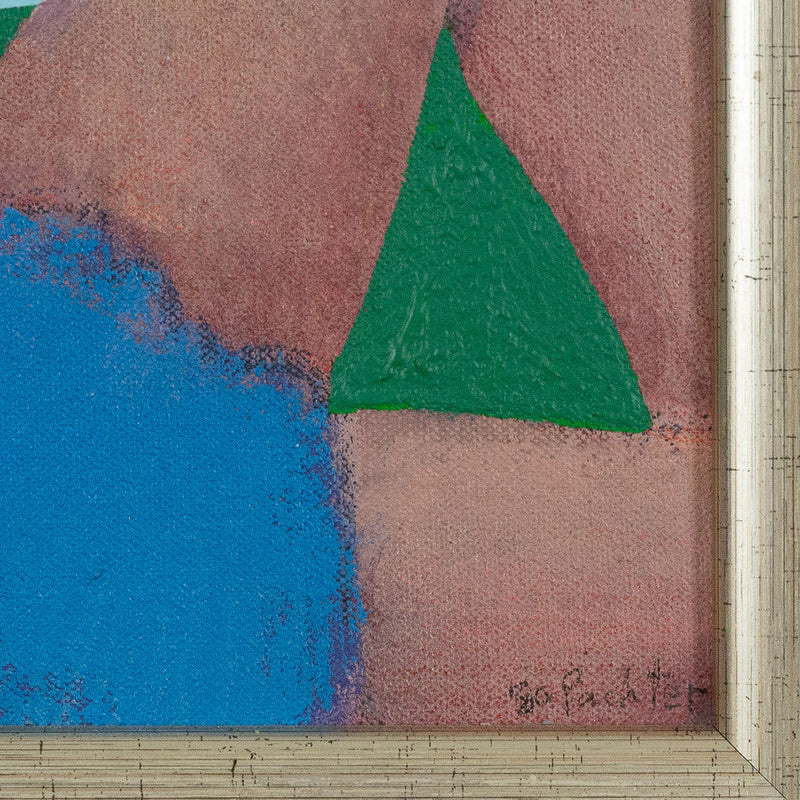 Charles Pachter, Bather, Painting, Acrylic on Canvas, 1980, Caviar20, close-up showing artist signature