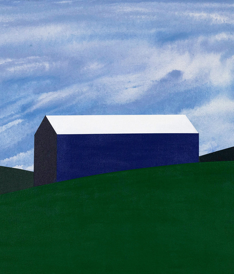 Caviar20 Charles Pachter Blue Barn painting