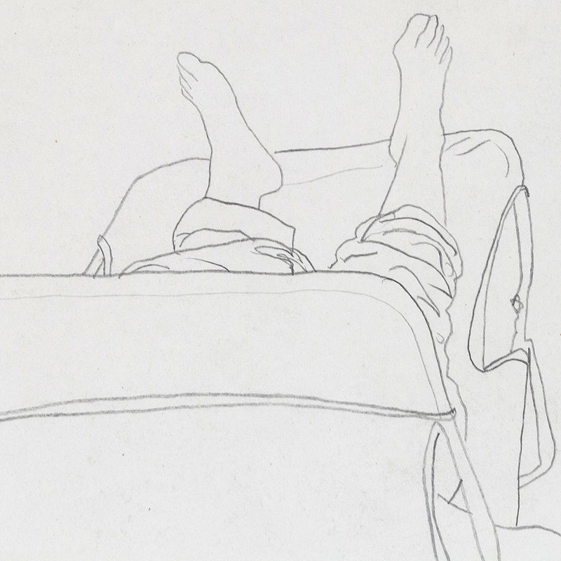 Charles Pachter Chaise Chill 1983 drawing Caviar20