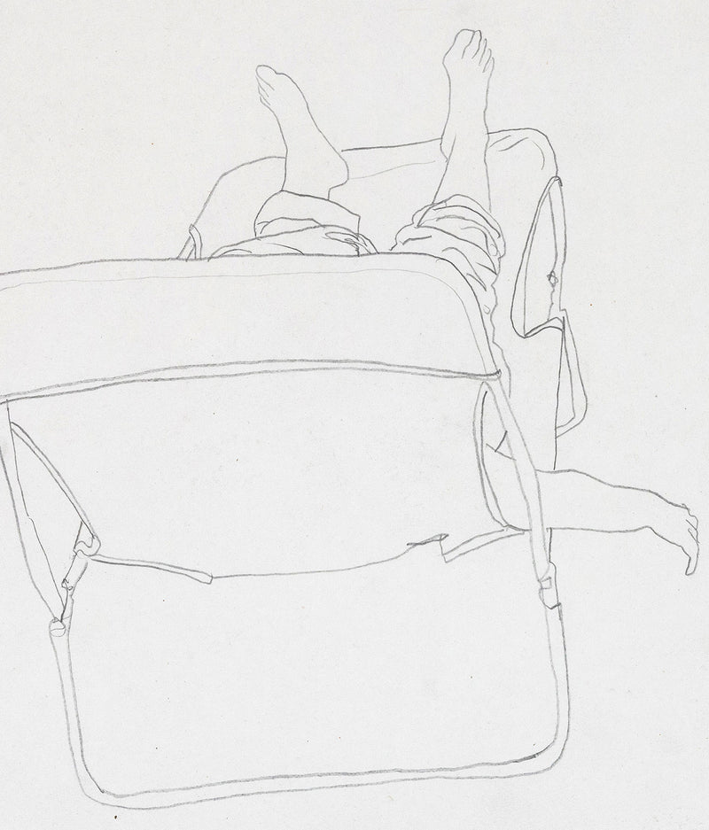 Charles Pachter Chaise Chill 1983 drawing Caviar20