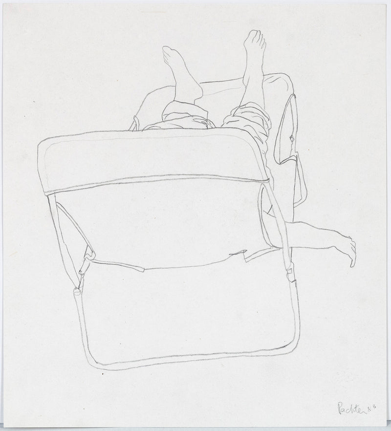 Charles Pachter Chaise Chill 1983 drawing Caviar20