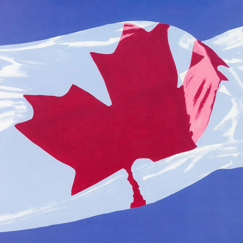 CHARLES PACHTER "PAINTED FLAG: HORIZONTAL BLUE" 1981