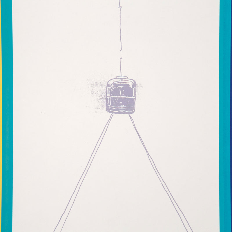 1971 lithograph by Canadian artist Charles Pachter. Pop art featuring Toronto TTC streetcar.