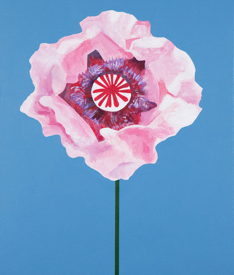 CHARLES PACHTER "POPPY" ACRYLIC ON CANVAS, 2021