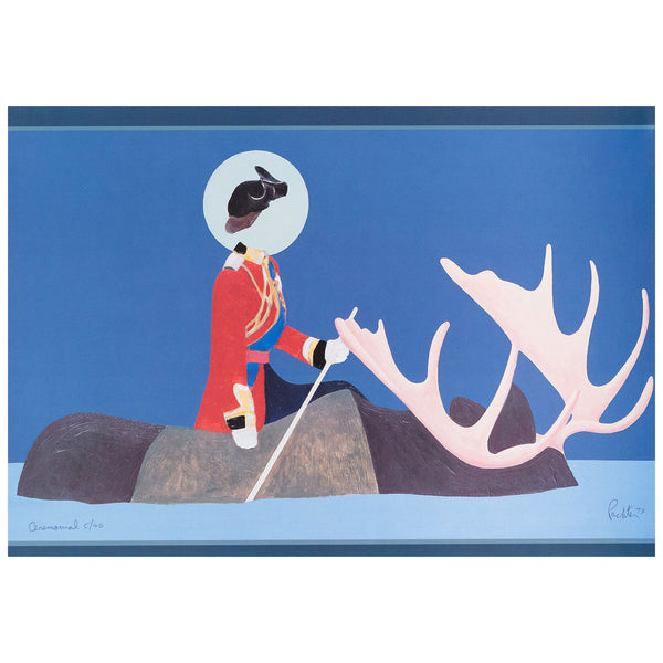 Charles Pachter, "Ceremonial"  Canada, 1973  Offset lithograph from an edition of 40  Signed, numbered, and dated by the artist  12”H 17"W (work)  Sold unframed