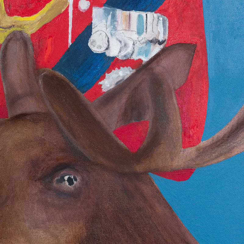 Charles Pachter, Queen on a Moose, Acrylic on Canvas, 1988, Caviar20, Canadian Art