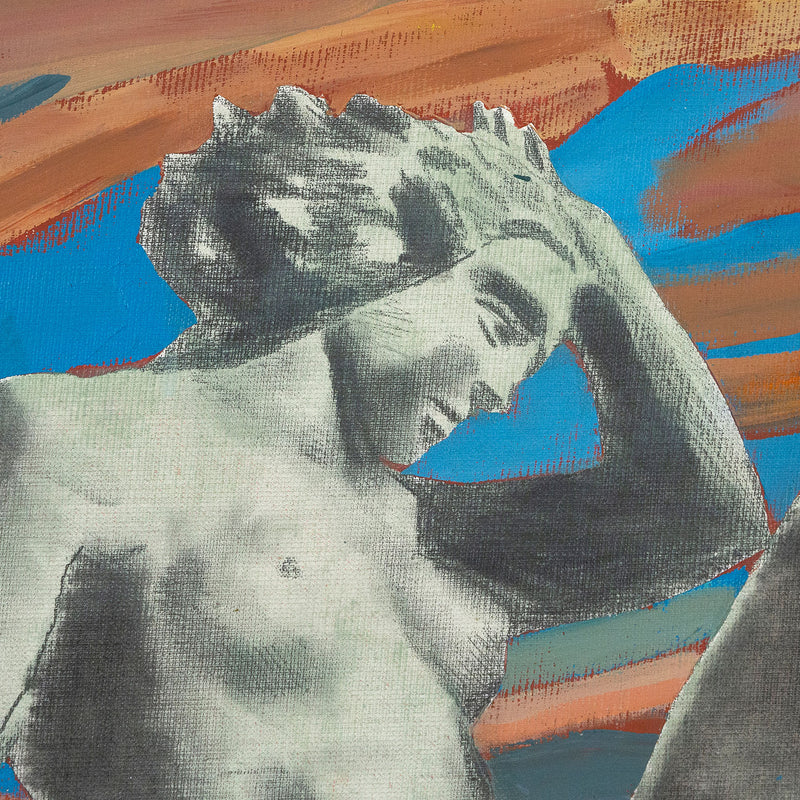 Charles Pachter, Statuesque, Painting, 1980, Caviar 20, close-up 