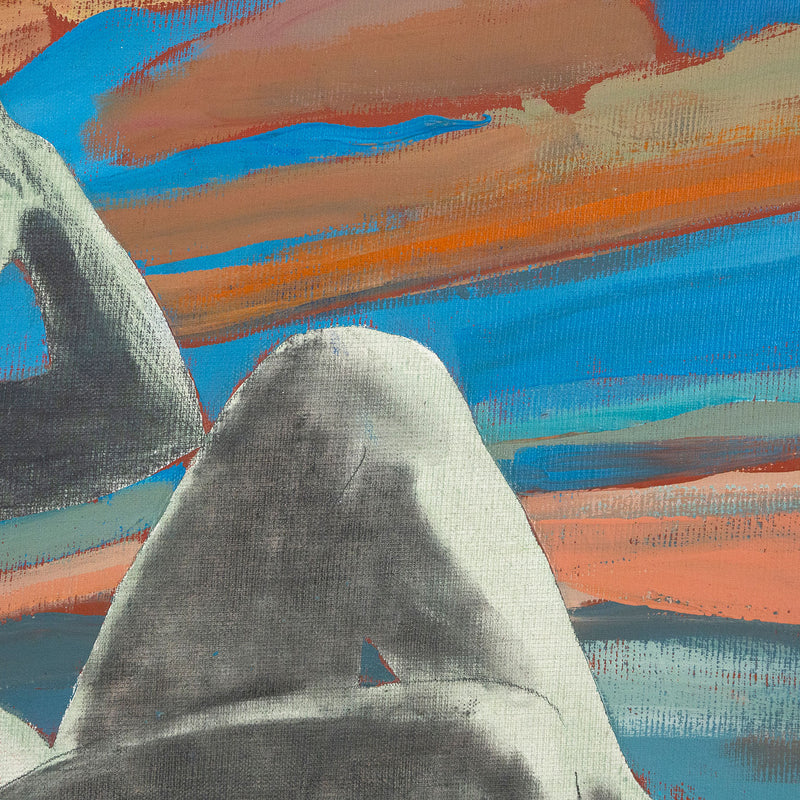 Charles Pachter, Statuesque, Painting, 1980, Caviar 20, close-up 