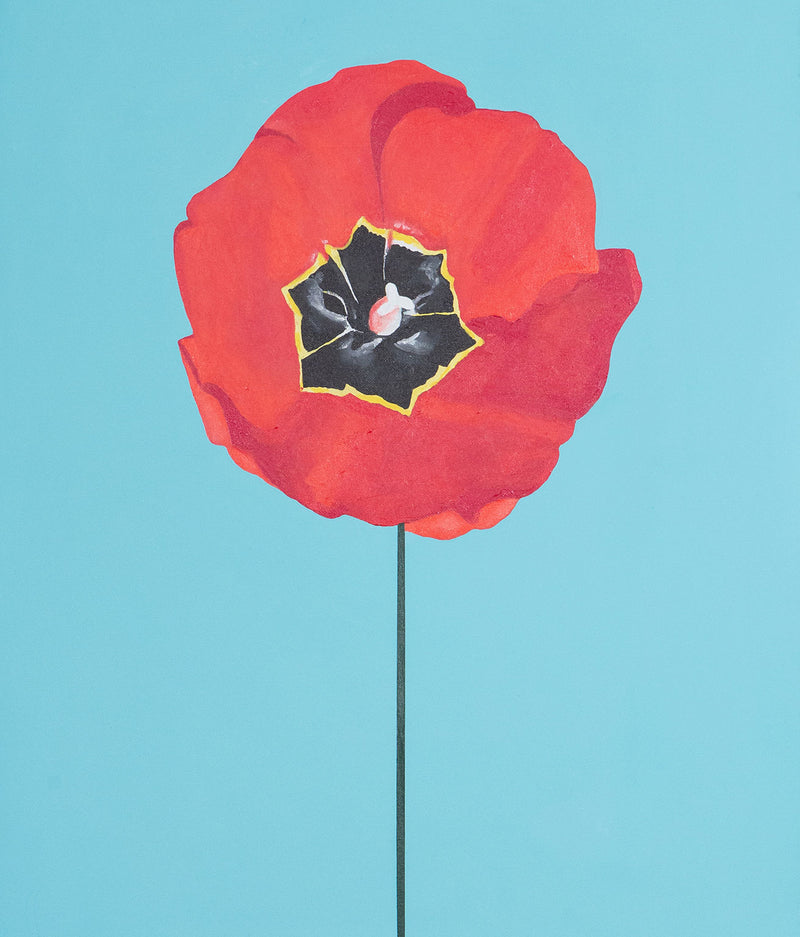 CHARLES PACHTER "TULIP" PAINTING, 2020