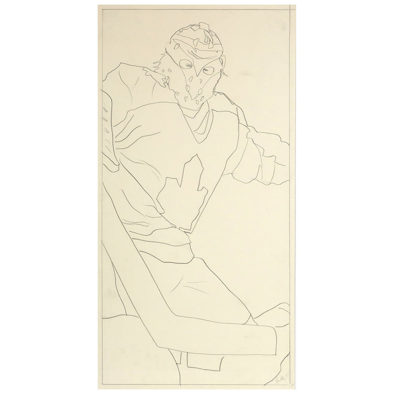 Charles Pachter, Hockey Knights in Canada, 1984, drawings, pencil on paper