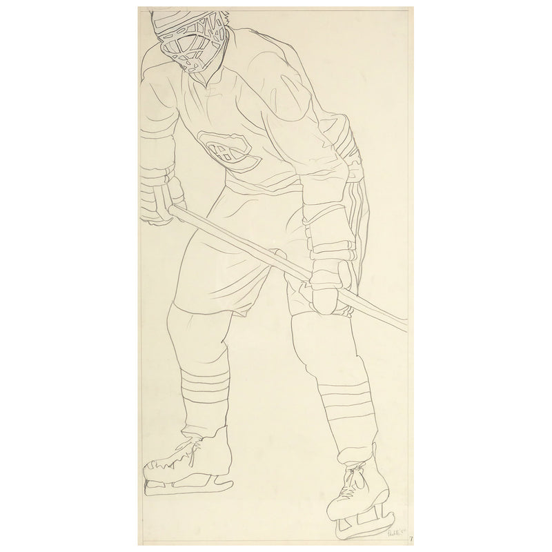 Charles Pachter, Hockey Knights, Canada, 1984, drawing, pencil on paper