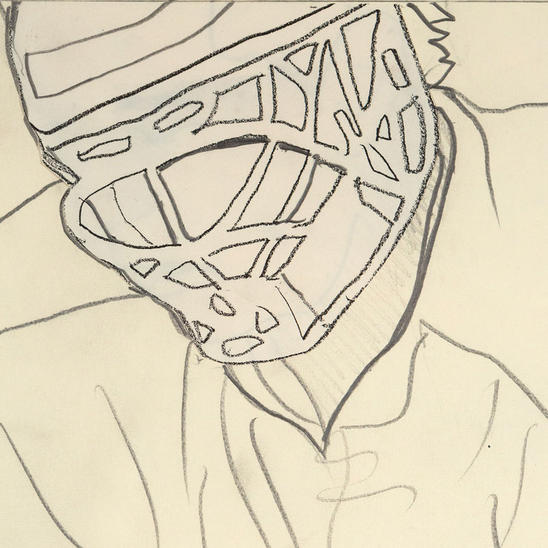 Charles Pachter, Hockey Knights, Canada, 1984, drawing, pencil on paper