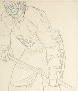 Charles Pachter, Hockey Knights, Canada, 1984, drawing, pencil on paper