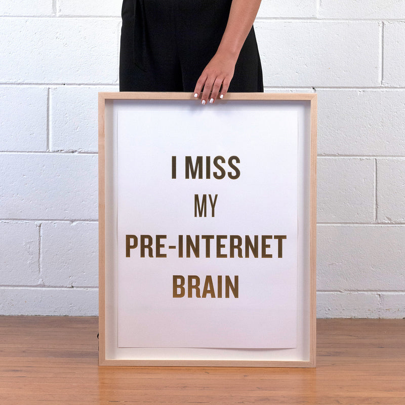 DOUGLAS COUPLAND "I MISS MY PRE-INTERNET BRAIN" 2012