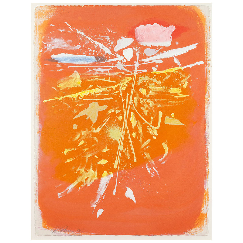 Dan Christensen Caviar20 orange print 1981