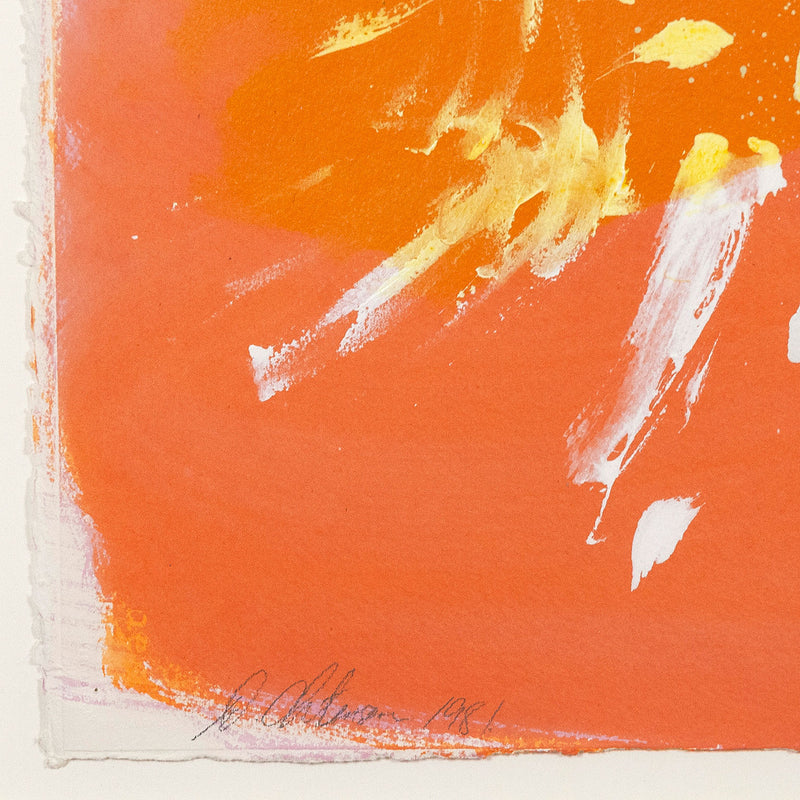 Dan Christensen Caviar20 orange print 1981